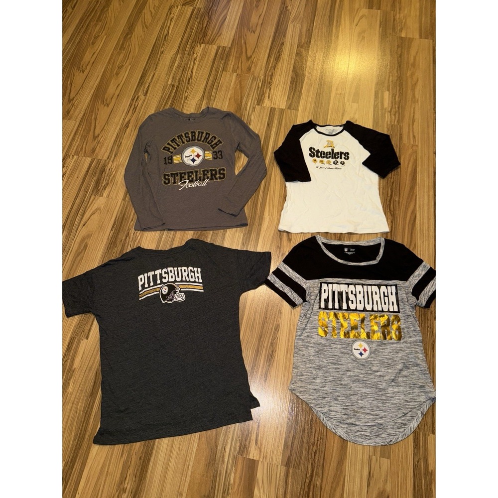 Pittsburgh Steelers Women's Sz M Medium Graphic Tee Shirt Lot